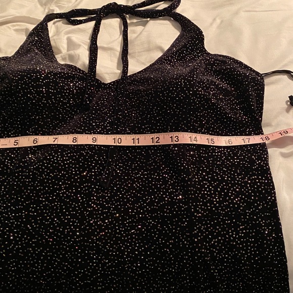 Multi color Glitter Halter Dress - Picture 11 of 12